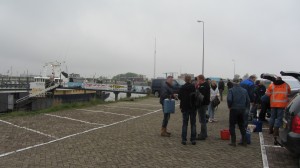 Aankomst in de haven van Lauwersoog. 