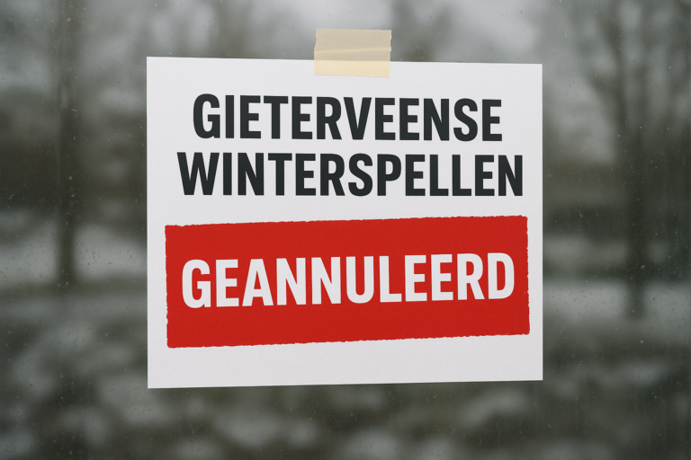Gieterveense winterspelen op zaterdag 13 december gaan niet door!